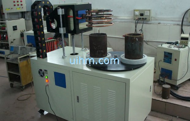 Custom-Build Rotating Double Station with UM-60AB-HF for heating stator and rotor Custom-Build Rotating Double Station with UM-60AB-HF for heating stator and rotor