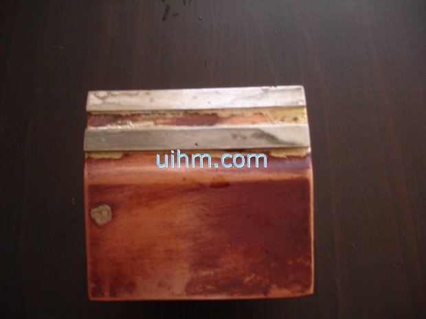 induction brass soldering copper plate