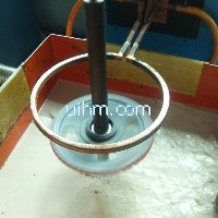 induction quenching gear teeth by 80KW induction heater (UM-80AB-HF)