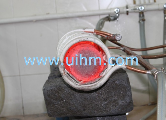 感应锻造 12cm steel bars by 120KW machine-2