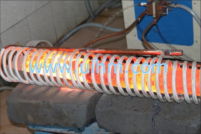 感应锻造 12cm steel bars by 120KW machine-4