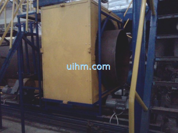 Induction heating pipes before isolation Induction heating pipes before isolation