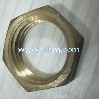 induction brass brazing nut