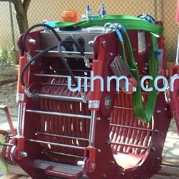 induction coating by air cooled clamp induction coil