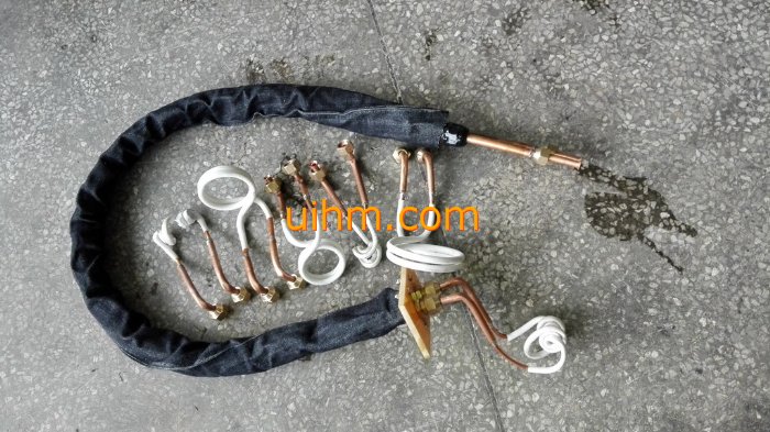 custom-design water cooled handheld double ear shape flexible induction coil (without transformer) custom-design water cooled handheld double ear shape flexible induction coil (without transformer)