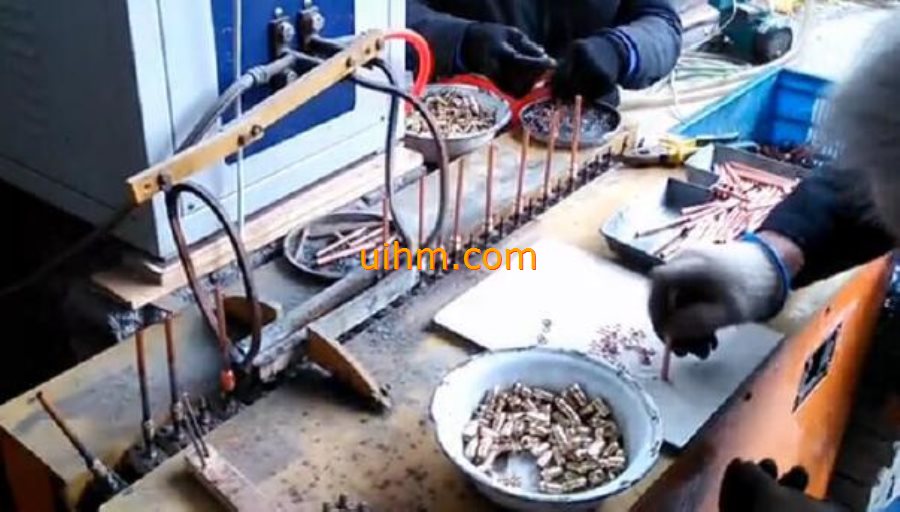 auto HF induction soldering for check valves, couplings, distributors (3) auto HF induction soldering for check valves, couplings, distributors (3)