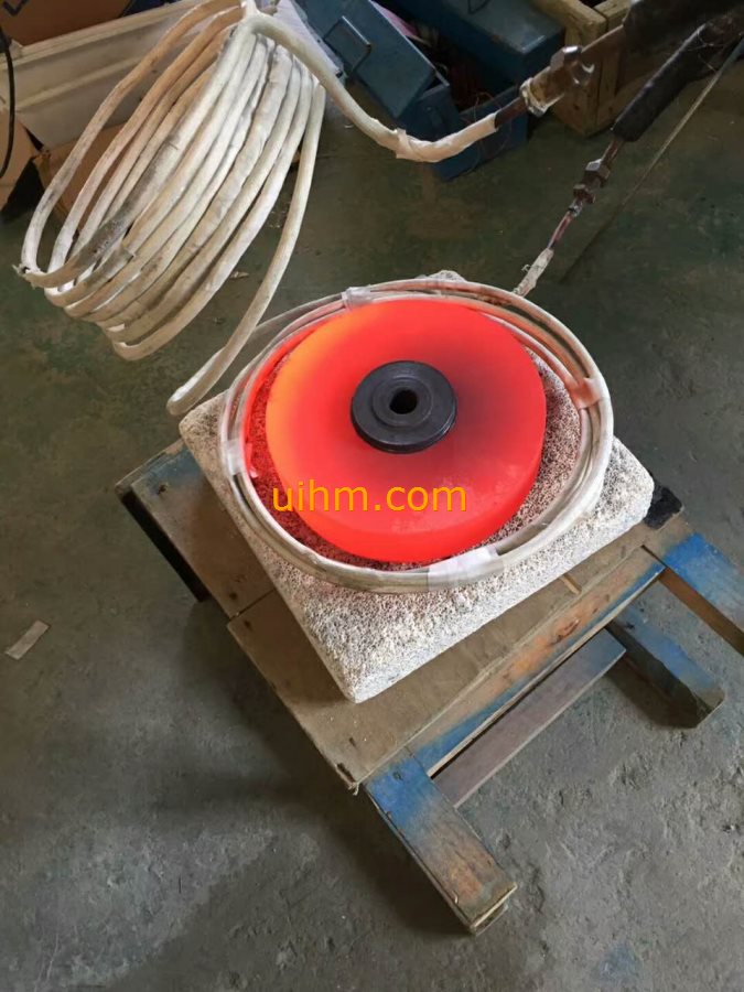 induction tempering steel flange by customized induction coil induction tempering steel flange by customized induction coil