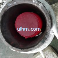 induction forging copper rods by MF machine