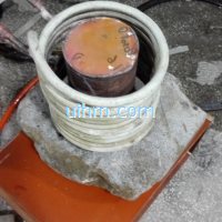 induction forging copper rods by MF machines (6)