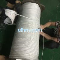 full air cooled flexible induction coil for preheating steel pipeline