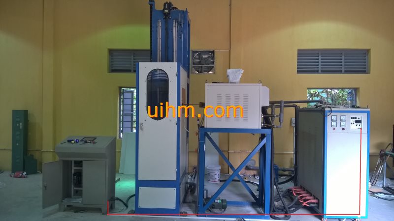 300KW induction heater with 1.2m vertical quenching machine 300KW induction heater with 1.2m vertical quenching machine