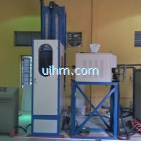 300KW induction heater with 1.2m vertical quenching machine