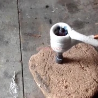 induction heating HSS billet by handheld induction coil (1)