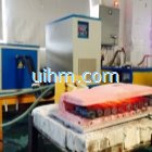 MF induction heater for forging work