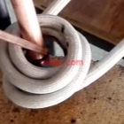 induction brazing copper tubes for condenser